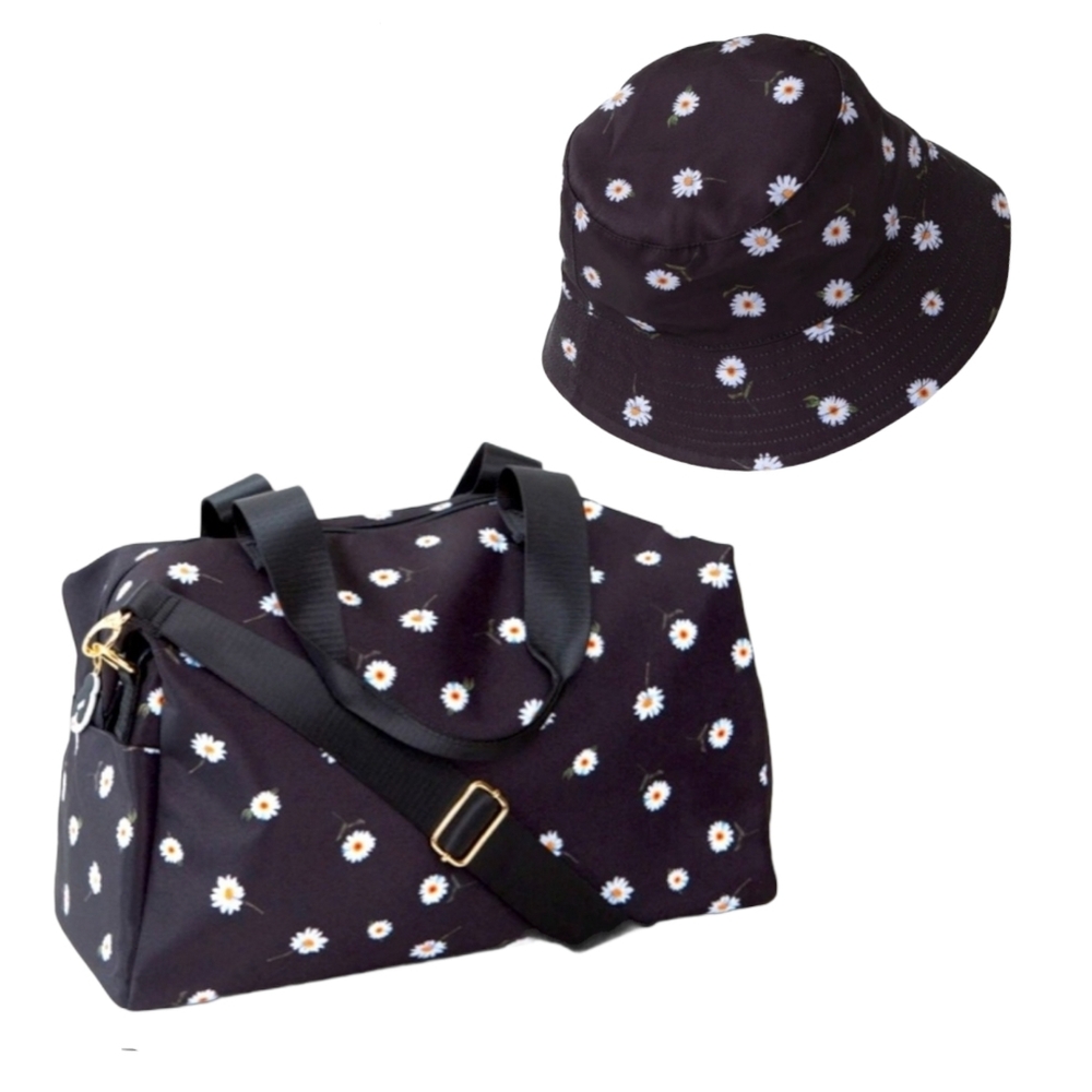 alice + olivia matching duffle bag & bucket hat